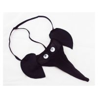 (情趣内衣)卡通性感男式情趣内裤大象丁字裤-黑色新品